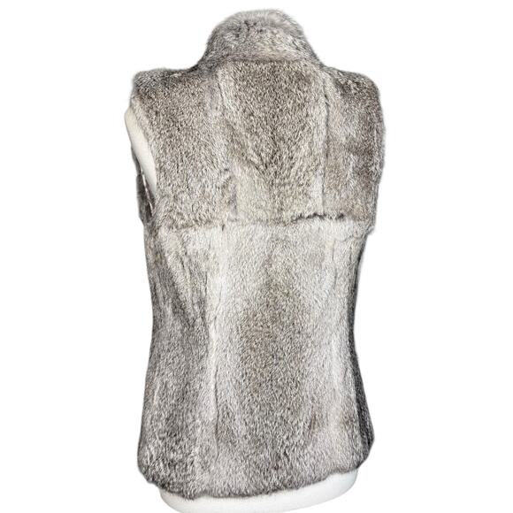 Michael Kors Gray Rabbit Fur Vest XS - Picture 10 of 16